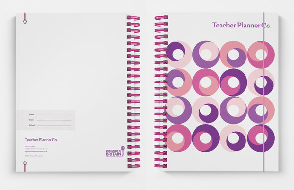 A4 ABACUS Pink Sky Teacher Planner 2025-26-SOLD OUT