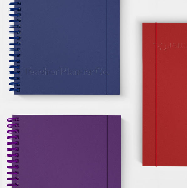 Leatherette Purple Teacher Planner 2025-26