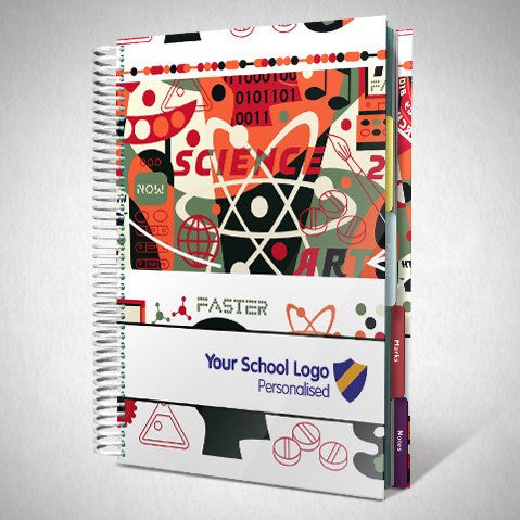 Personalised Teacher Planners - Personalised Teacher Planner With Funky Subjects Cover (FC14)