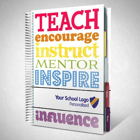 Personalised Teacher Planners - Personalised Teacher Planner With Inspirational Funky Cover - Multi (FC18)