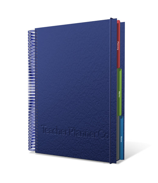 Teacher Planners - Leatherette - Blue 6 Period Teacher Planners 2017-18